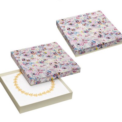 Sustainable jewellery boxes in floral colour pattern - designed by Jose Schloss